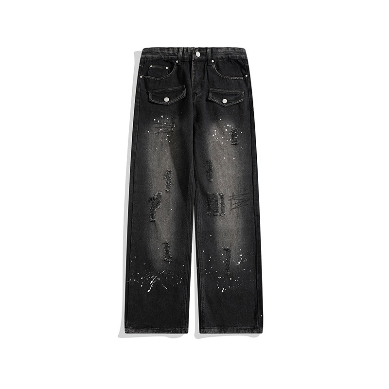 "Women's Denim Overalls - Classic Black Lumberjack Style, Relaxed Fit, Straight Leg, Comfortable & Stylish For Spring And Autumn_mkmklike.com