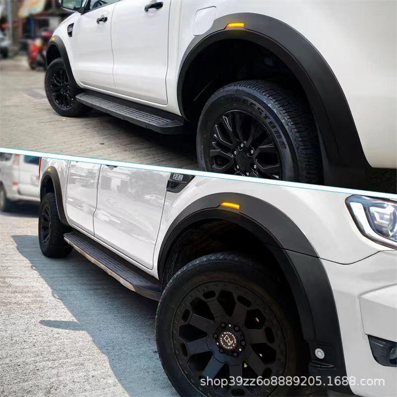 Suitable for Ford RANGERT8T7 with radar hole and light wheel eyebrow off-road vehicle widened decorative wheel eyebrow fender
