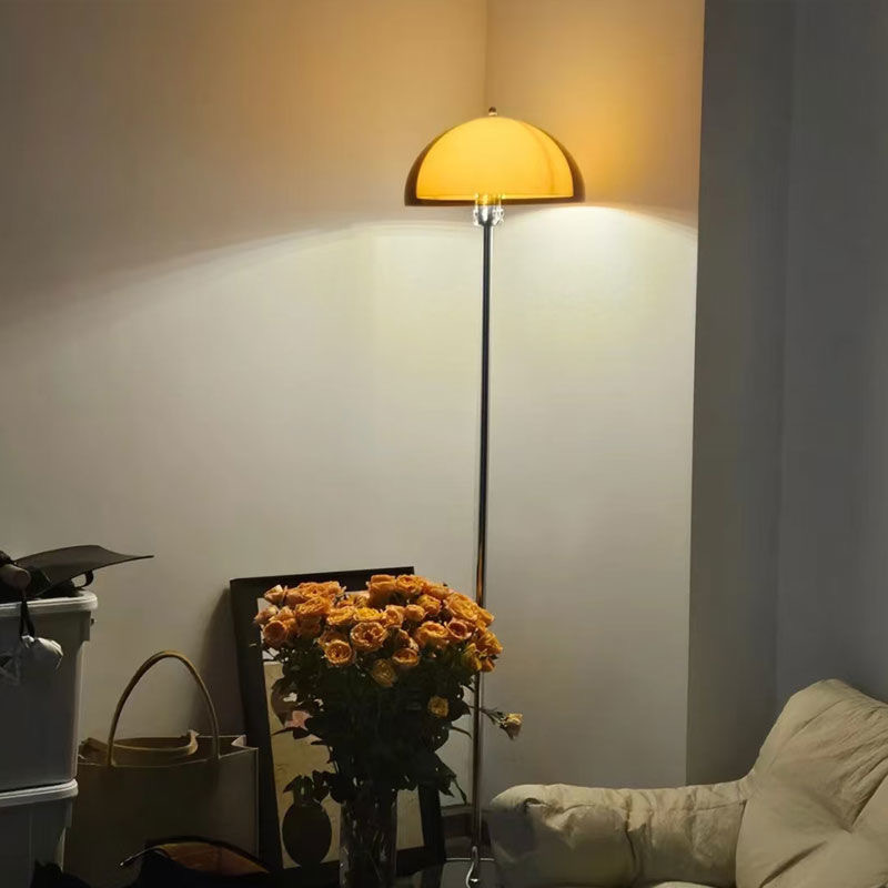 Italian Minimal Floor Lamp Living Room Sofa Side Atmosphere Lamp Advanced Sense Light Luxury Glass Bedroom Bedside Cross-border Wholesale