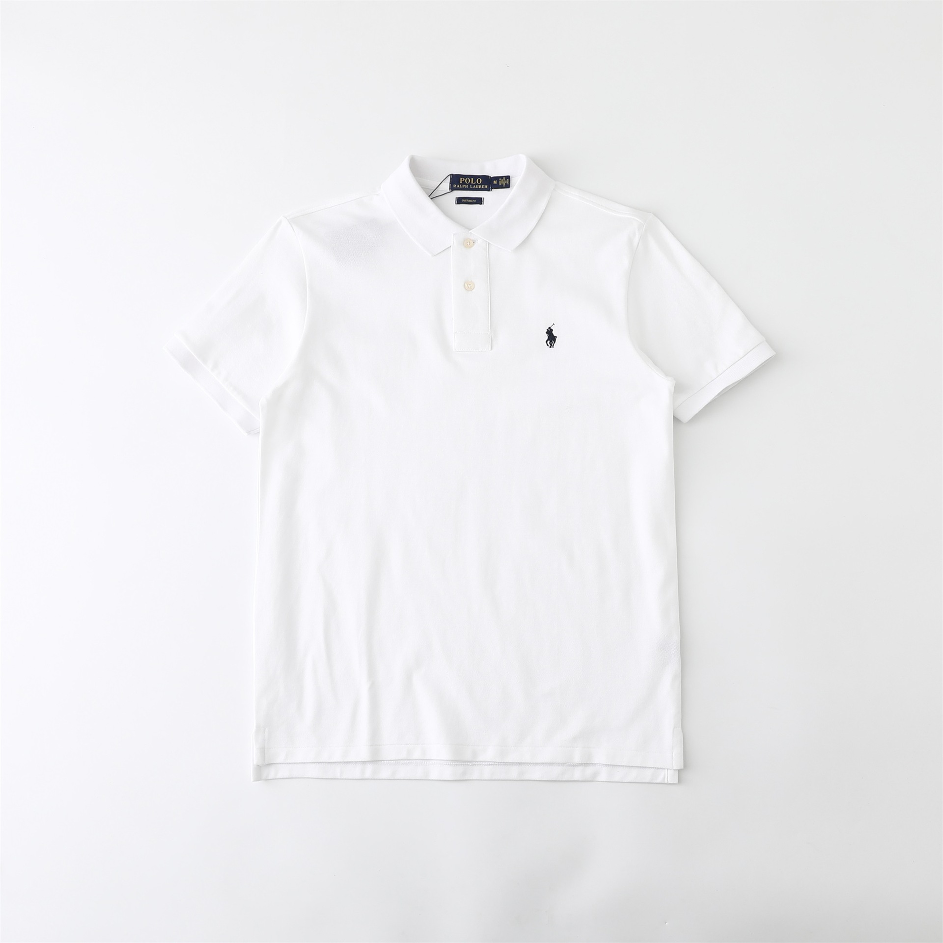国境を越えた外国貿易供給ラフ RL 通勤カジュアル無地メンズ夏ポニーロゴ刺繍半袖ポロシャツ