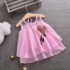 Shiffon summer sleevless dress, skirt for princess, children's clothing, tutu skirt