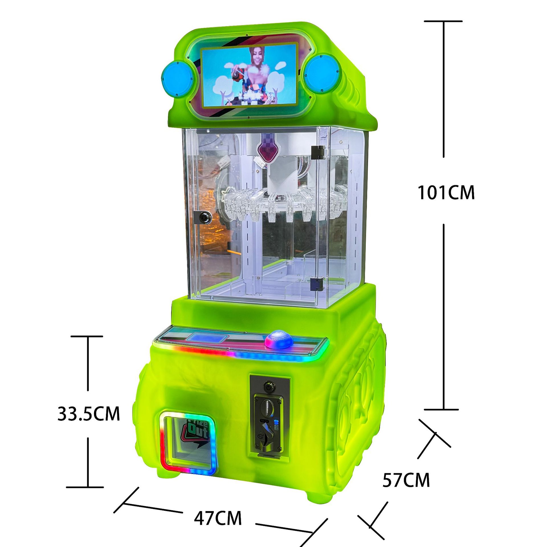 Mini máquina de garras comercial que funciona con monedas para niños, máquina de garras de regalo, fabricante de equipos de juegos de arcade