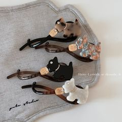 気質酢酸犬ワンワードツイストクリップ、高級ヘアクリップ、後頭部ヘアバンanasクリップ、新しいヘアアクセサリー