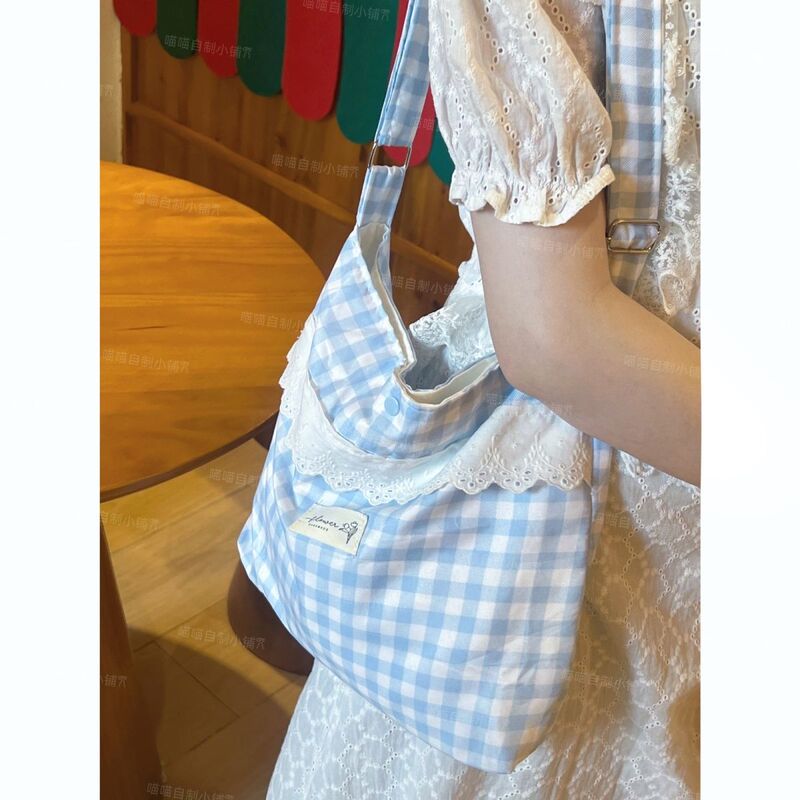 Korean Style Gentle, Sweet, Fresh and Simple 2026 New Summer Large-Capacity Commuter Travel Crossbody Bag Single Shoulder Cloth Bag for Women