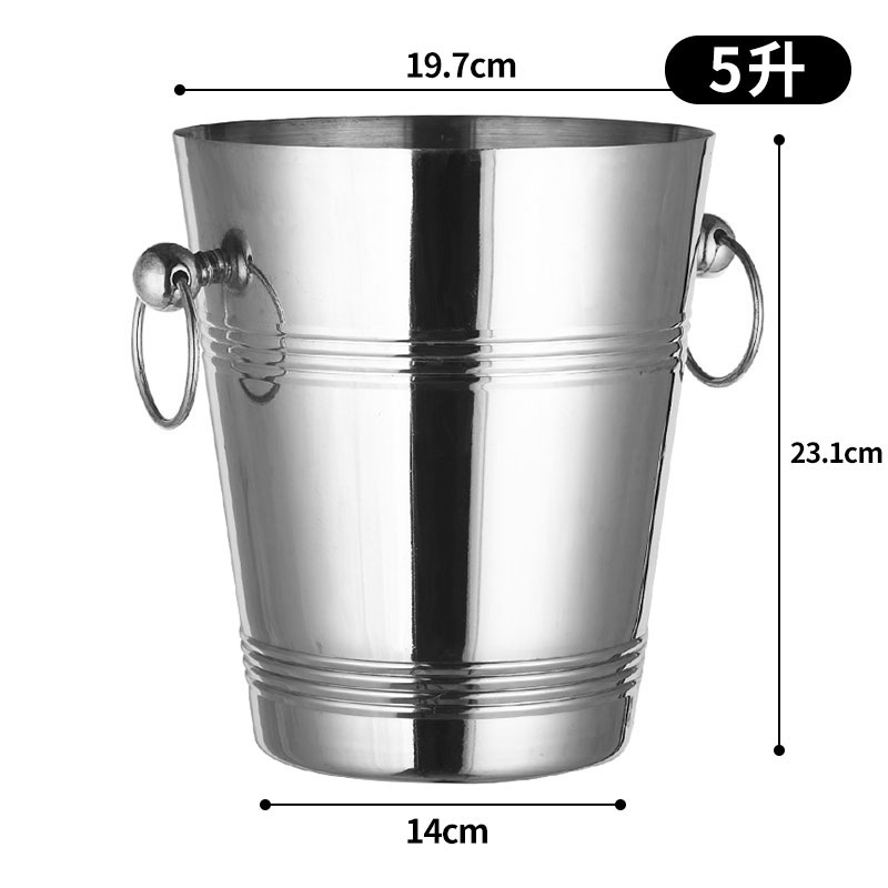 Bar de hielo de acero inoxidable de alto valor de cara bar de champán cerveza comercial vino tinto hogar creativo pequeño hielo bar