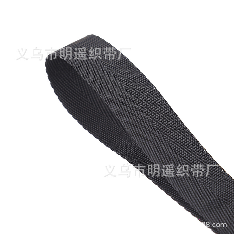 Fabricante al por mayor negro herringbone borde plano engrosado USA correa de cuentas bolsa correa de polipropileno