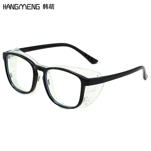 New Amazon anti-pollen glasses, moist anti-fog protective glasses, Japanese wet room glasses, anti-blue light flat glasses, cross-border