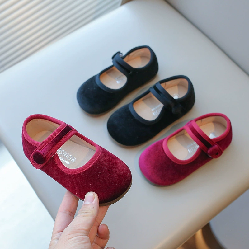 Children's shoes for leather shoes for princess, Korean style, soft sole