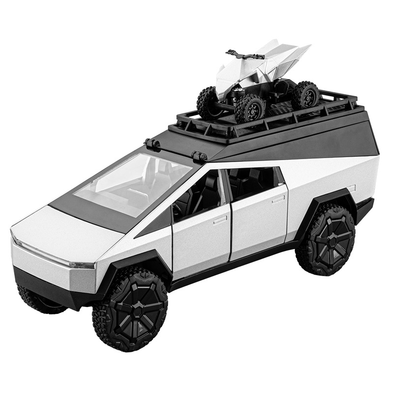 1 / 24 Simulación especial camping camioneta modelo de autocaravana de aleación sonora y óptica modelo de música decoración venta caliente transfronteriza