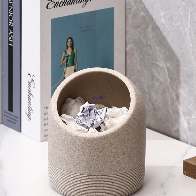 2025 New Desktop Mini Trash Can Office Cute Small Waste Paper Basket Light Luxury Creative Desk Storage Basket