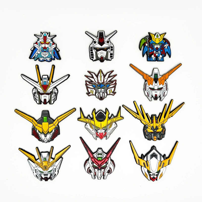 Мобильный костюм Gundam серии металлическая липучка моральный дух глава функциональный рюкзак эмали цветной значок