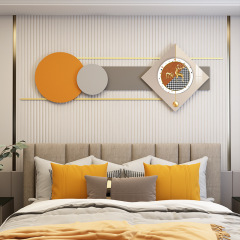 Bedroom large size wall-mounted 3D combination decorative item corridor painting hotel apartment wall decoration metal wall hanging