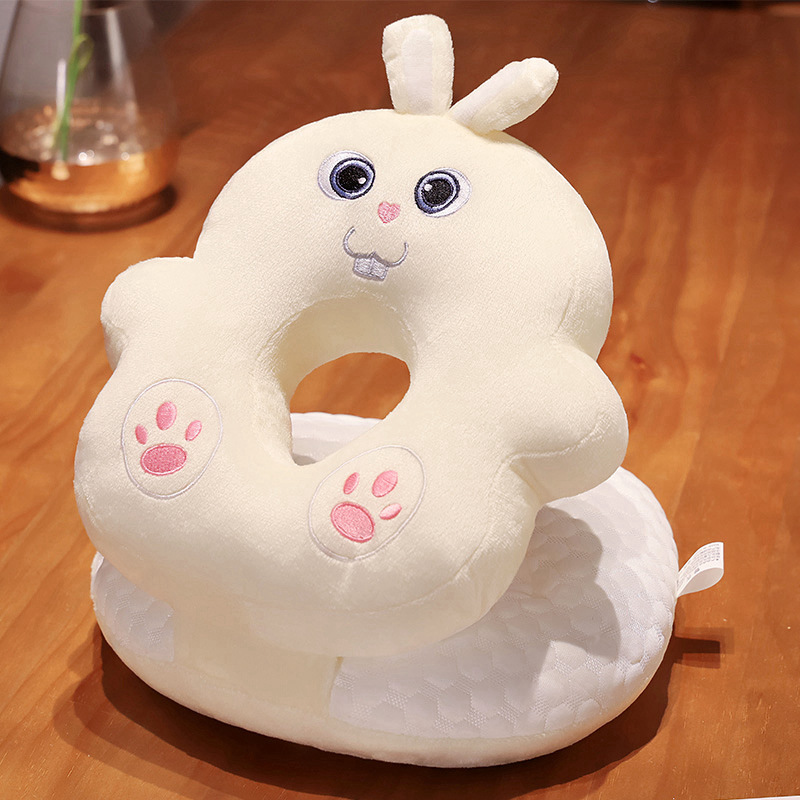 Almohada de Peluche para Siesta de Peluche de Cristal Ergonómico, Suave para Oficina y Descanso