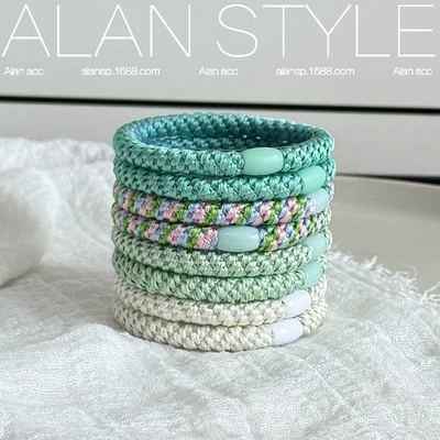 Hair Rope, Versatile Hair Accessory, Saç üçün rezinlər - turquoise-6cm
