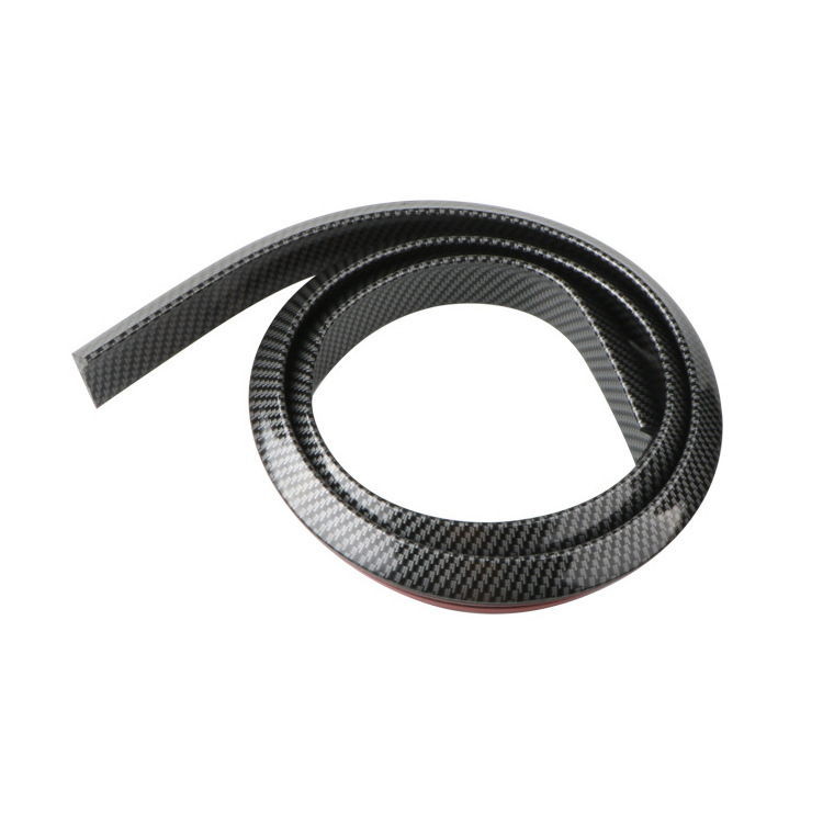 Universal Car Texture Modified No Drilling Soft 3D Carbon Fiber Spoiler Fixed Wing_voghion.com