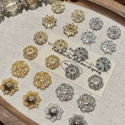 Accessories DIY Flower Tray Cap Zərgərlik ara hissələri