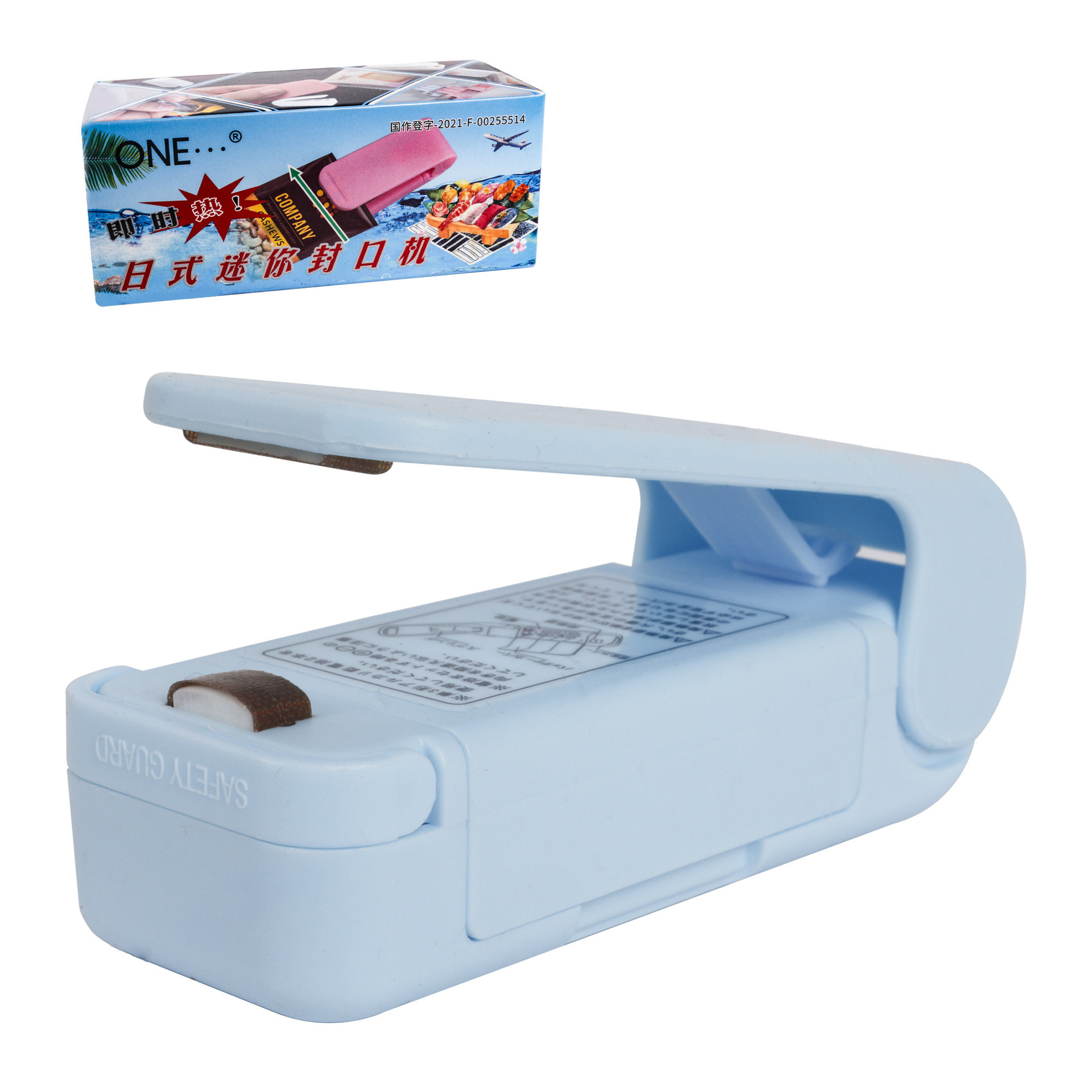 Snack portátil mini máquina de sellado de plástico pequeña máquina de sellado de bolsas de plástico máquina de sellado de calor de presión de la mano del hogar al por mayor