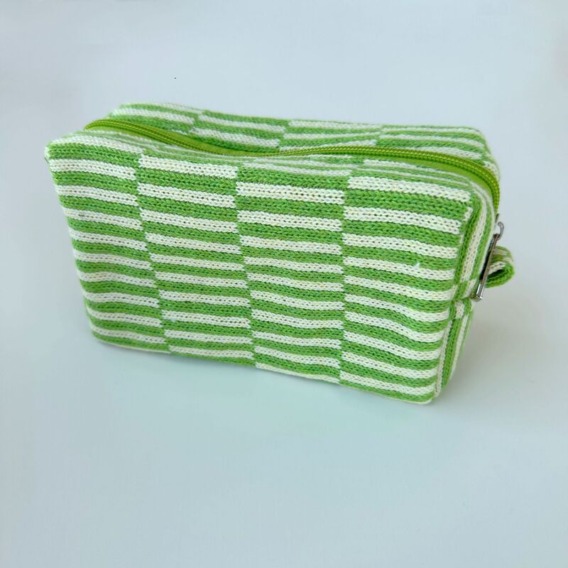 Etsy個性化刺繍メリヤス化粧バッグストライプ棋盤格収納袋ペン袋携帯色合わせ収納バッグ|undefined