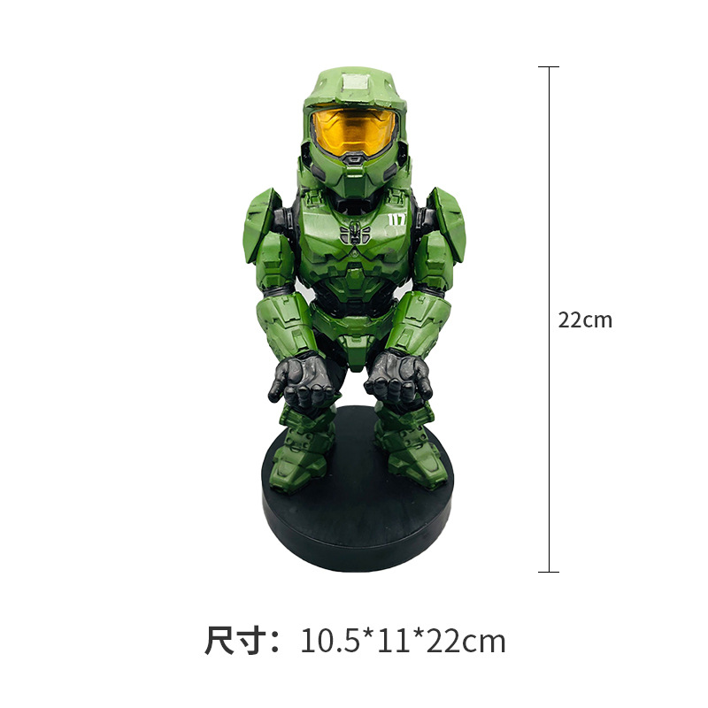 Shuren juego de consola de soporte de almacenamiento de soporte de dibujos animados creativo hecho a mano adornos de rack de almacenamiento de teléfono móvil