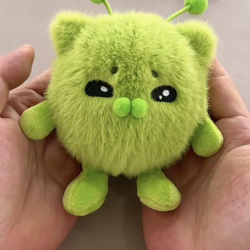 Egg Party Hakimi Green Alien Cat Plush Toy Ugly Cute Cat Doll Cat Pendant Bag Charm Egg Party Hakimi Green Alien Cat Plush Toy Ugly Cute Cat Doll Cat Pendant Bag Charm