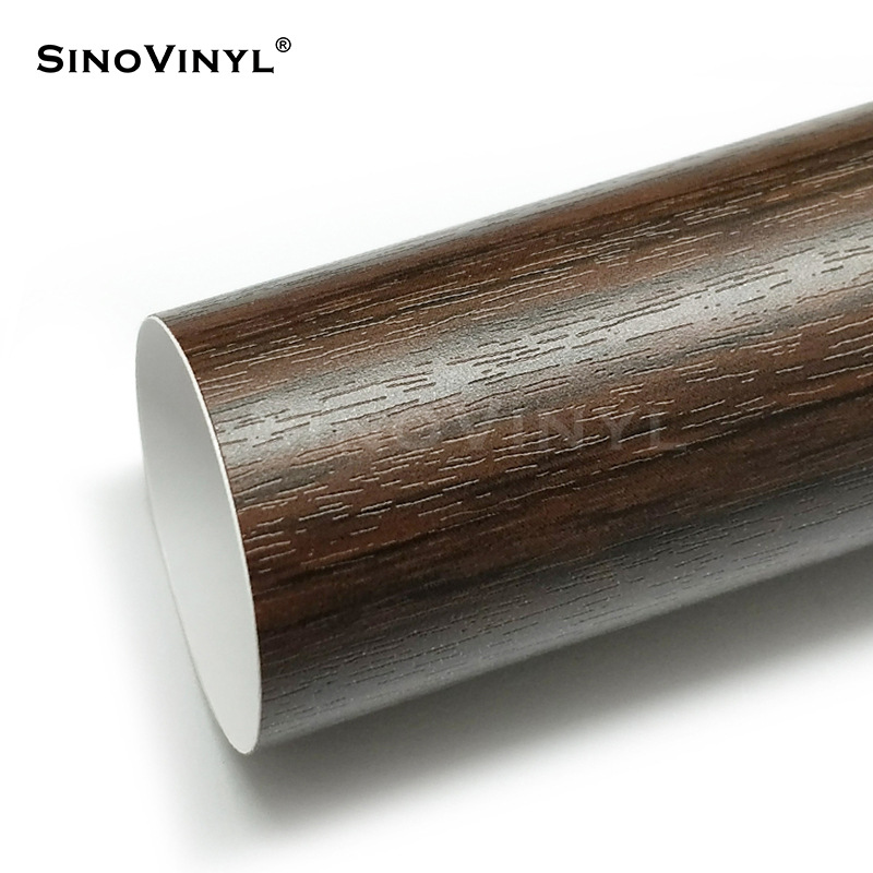 Carlake grano de madera cambio de color película pera flor madera decoración interior cambio de color Acacia madera central control pegatina simulación película de madera
