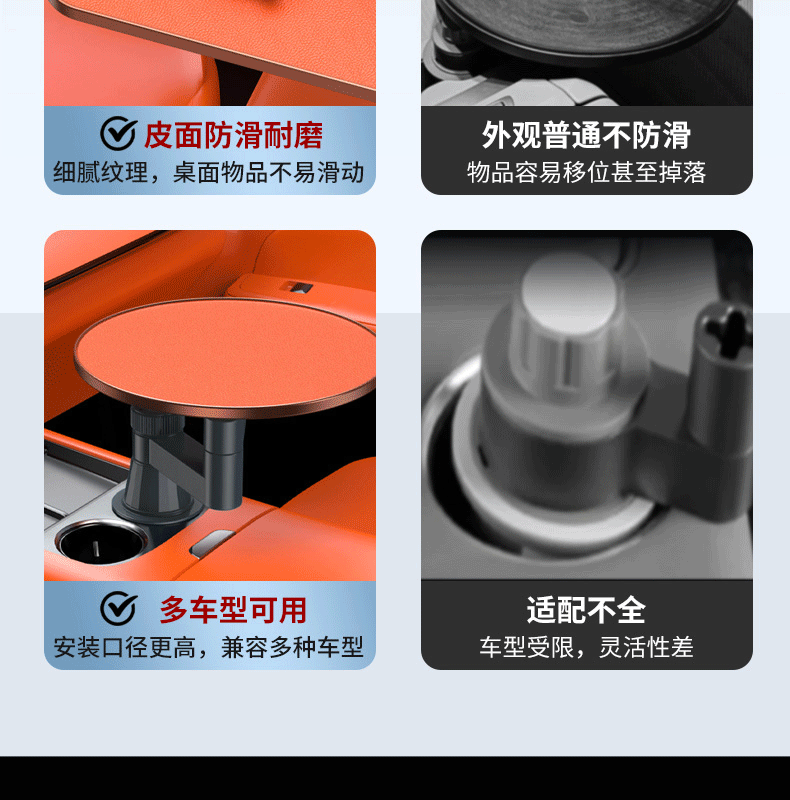 Car-Mounted Multifunctional Small Table, Dining Table, Creative Rear Seat Writing Board, Laptop Computer Office Study Table
