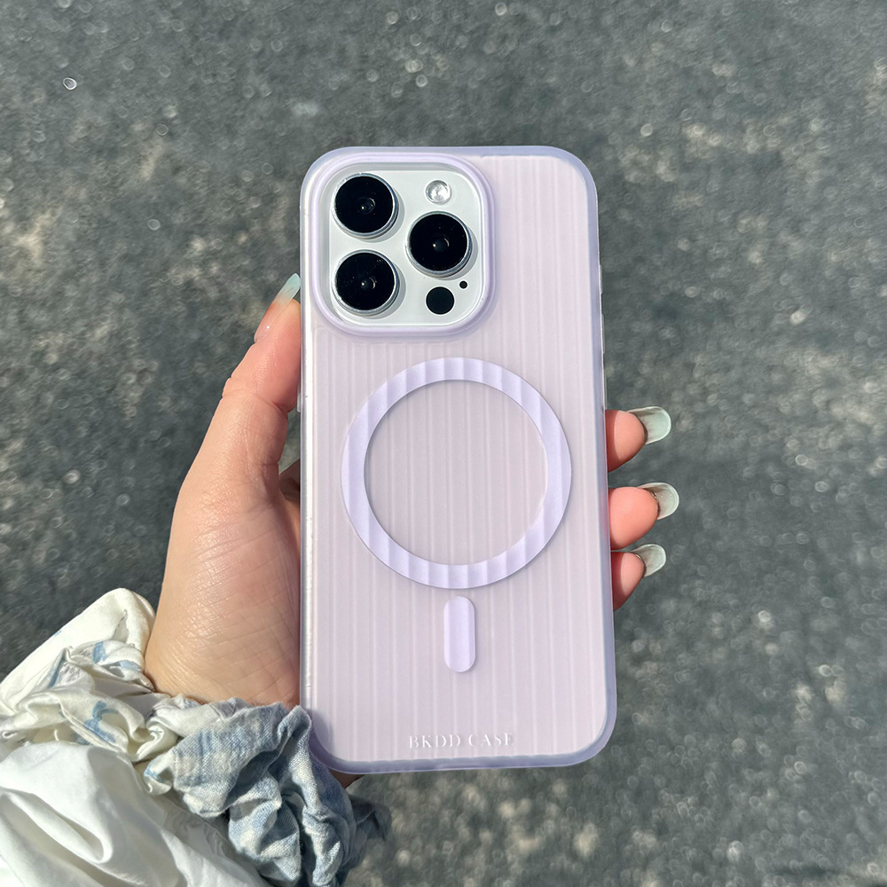 Verano pequeño, fresco y translúcido Macron adecuado para Apple 15/16 funda para teléfono móvil 14promax simple 13 mujeres jóvenes 16p