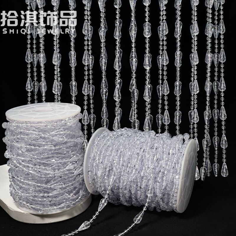Imitation crystal bead chain, acrylic door curtain, wedding decoration, floral arrangement, string curtain, Christmas tree bead chain, foreign trade accessories Imitation crystal bead chain, acrylic door curtain, wedding decoration, floral arrangement, string curtain, Christmas tree bead chain, foreign trade accessories