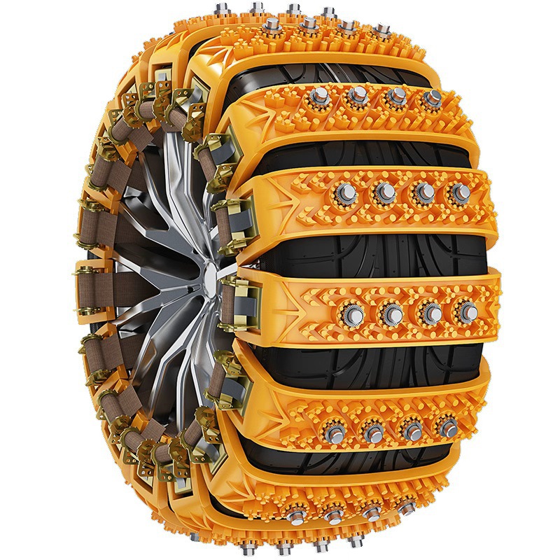 Factory Direct Sales Car Tire Snow Anti-Skid Chains, Universal Emergency Anti-Skid Device for Cars and Off-Road Vehicles, One Piece