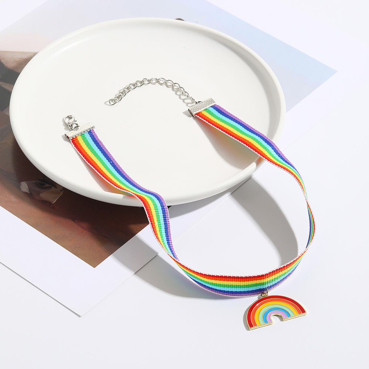 Basic Modern Style Classic Style Rainbow Heart Shape Turquoise Stone Beaded Unisex Bracelets display picture 25