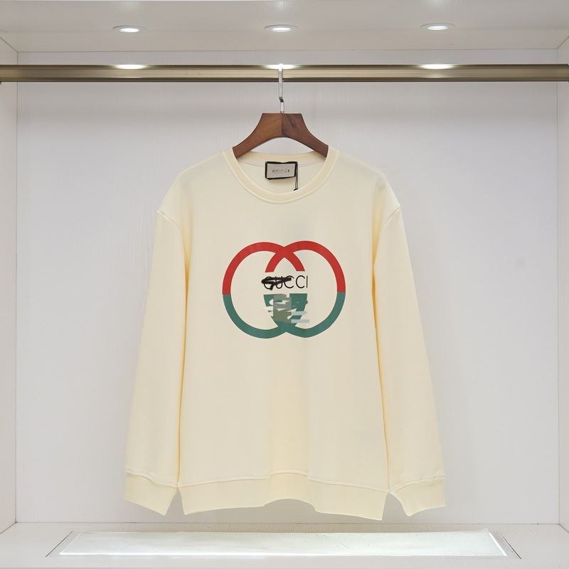 跨境新款古GU满印奇CCI魔术贴连帽卫衣网红上衣衣服长袖上衣外套|undefined