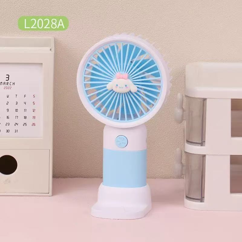 夏の新型ミニ手持ち小型ファンUSB充電女子静音携帯電話スタンドデスクトップファン|undefined