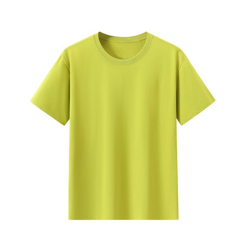 Comercio exterior europeo y americano camiseta de algodón de hielo logotipo impreso personalizado camiseta publicitaria cuello redondo personalizado manga corta personalizada cultura