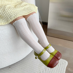 夏季兒童襪子薄款女童中筒襪男女寶寶嬰兒新生兒防蚊網眼襪親子襪