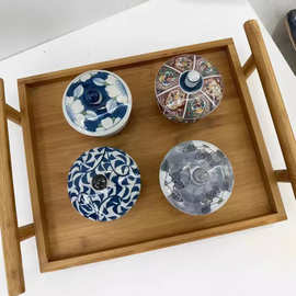 日本进口有田烧盖杯复古陶瓷茶盅味增汤盖碗宫廷甜品盅燕窝盅仿古