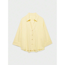 Z 14277 Linen striped long-sleeve shirt �������Ƴ������