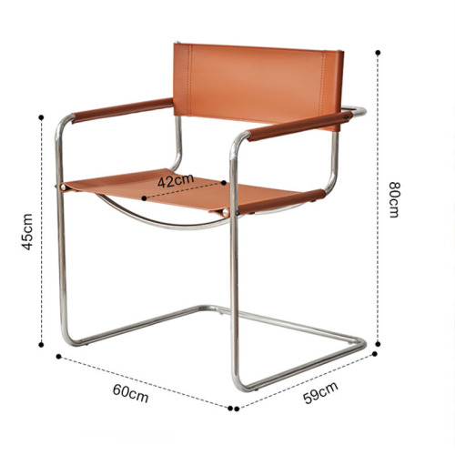 Bauhaus sofa chair leather chair leisure chair internet celebrity dining chair makeup chair ins style arm chair wholesale