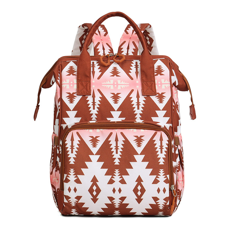 Inventario transfronterizo de venta en caliente bohemia estilo europeo y americano cremallera para salir mochila de ocio de mujer bolso de mamá