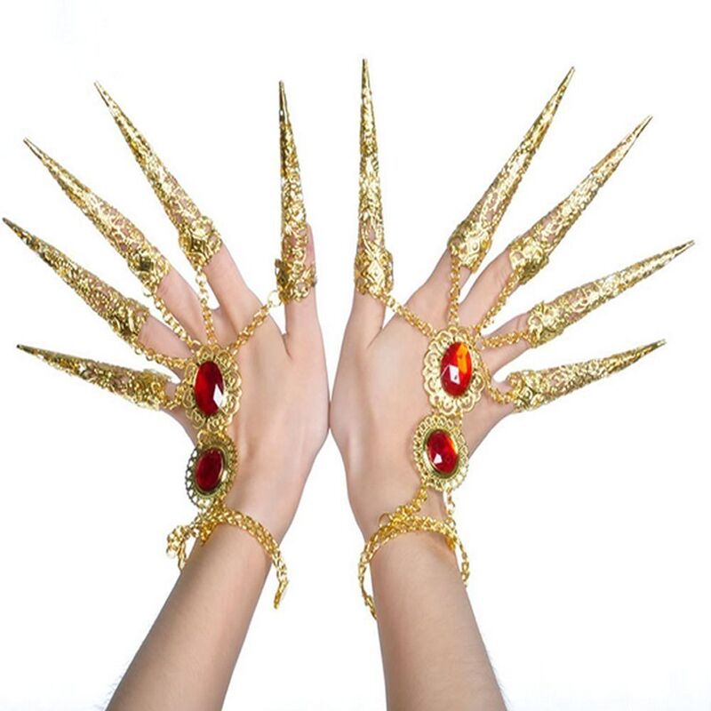 European and American Jewelry Personality Famous Ethnic Style Antique Belly Dance Set Dancing Props Golden Tianzhu Girl Nails for Women European and American Jewelry Personality Famous Ethnic Style Antique Belly Dance Set Dancing Props Golden Tianzhu Girl Nails for Women