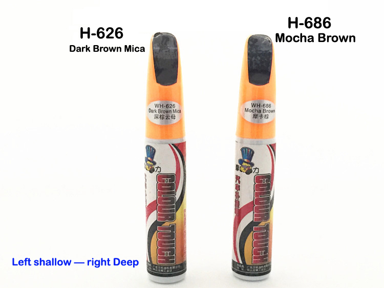 Moli Green Series Car Touch-Up Pen, Car Paint Scratch Repair Pen, Black, White, Red, Silver, Gray, Blue, Gold, Brown, Yellow