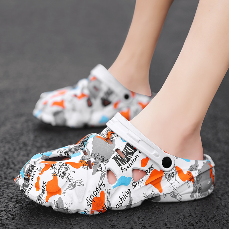 Sandali estivi casual da uomo in EVA di alta qualità, comodi, con suola spessa e antiscivolo, adatti per l'uso esterno, alla moda._voghion.com
