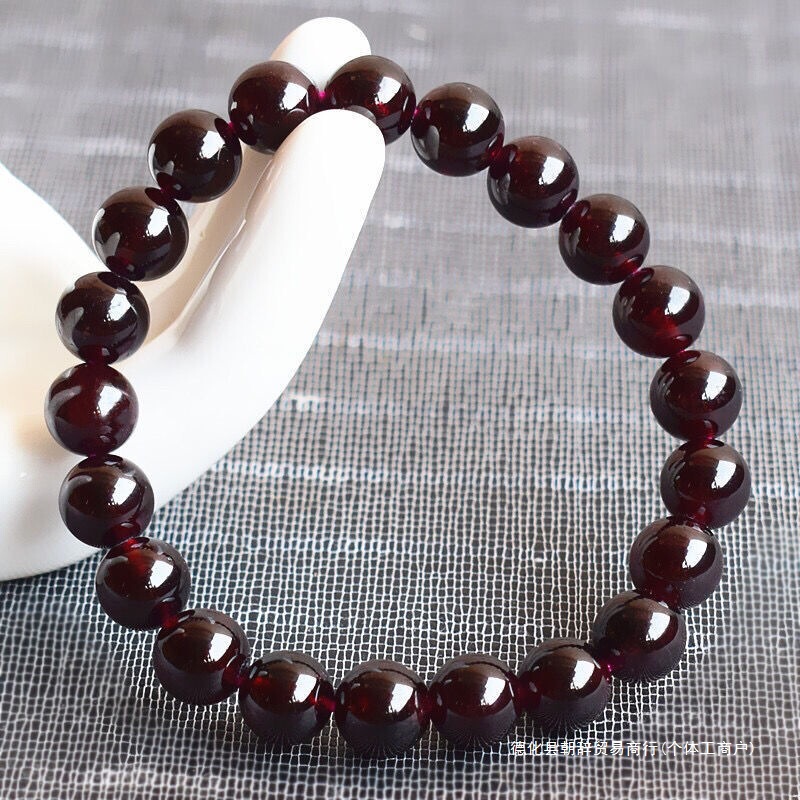 Authentic Natural Wine Red Garnet Bracelet for Women, Loose Beads, Ethnic Style Crystal Jewelry, Bracelet for the Year of Birth