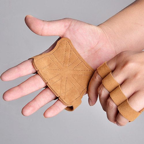 Cowhide palm protection equipment, non-slip and wear-resistant wrist protection, fitness palm protection, deadlift grip belt, booster belt, cross-border wholesale