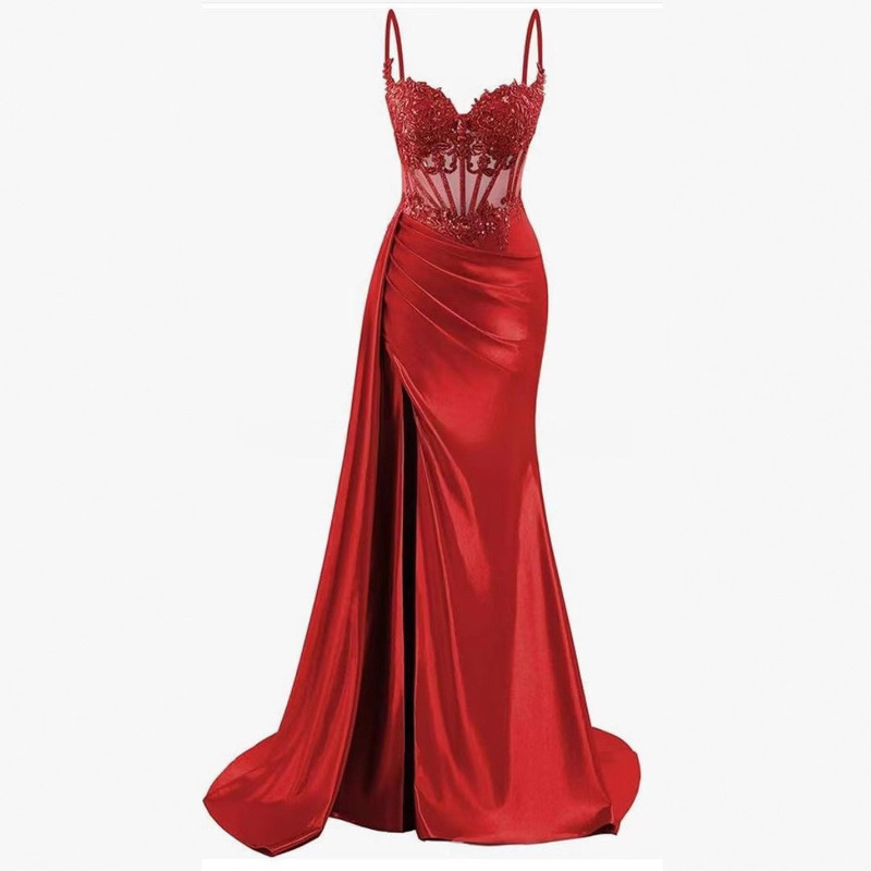 Amazon 2025 Satin Dress Amazon 2025 New Green Sexy Suspender Long Prom Party Evening Dress Amazon 2025 Satin Dress Amazon 2025 New Green Sexy Suspender Long Prom Party Evening Dress