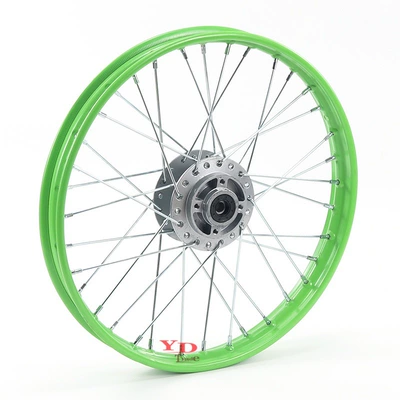 Off-road motorcycle accessories rim drum core hub 1.40x17 inch hub 1.85x14 inch steel rim hub (Hub) - front-wheel-hub-140x17-green-rim