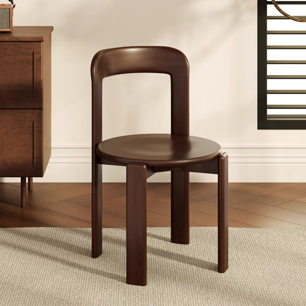 Walnut color [imported fas grade solid wood]