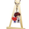 BTS Bulletproof Youth Group Acrylic keychain Anime double -layer pendant cute star necklace