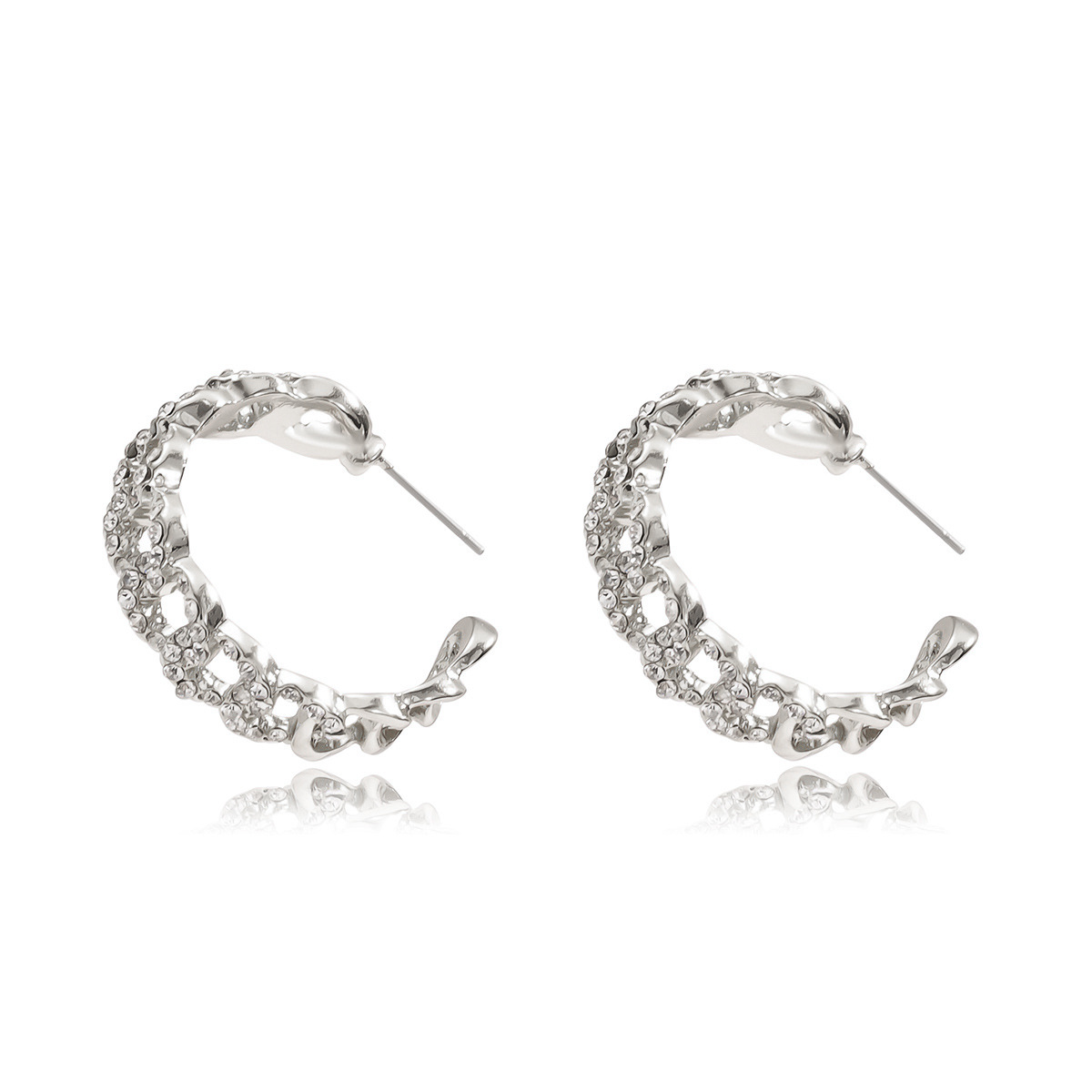 Boucles D&#39;oreilles Creuses Géométriques Simples display picture 8