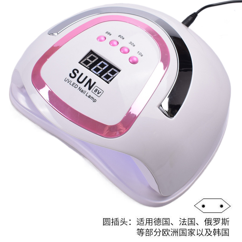 Lámpara de manicuras 192W luz de alta potencia UV + LED luz de manicuras