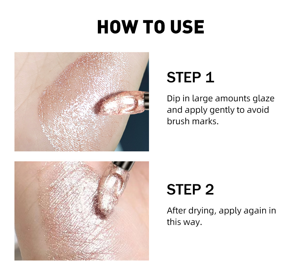 carina QIBEST Liquid Lipstick eye shadow Dual purpose Makeup Durable easy to apply Pearlescent and bright without touching the_voghion.com